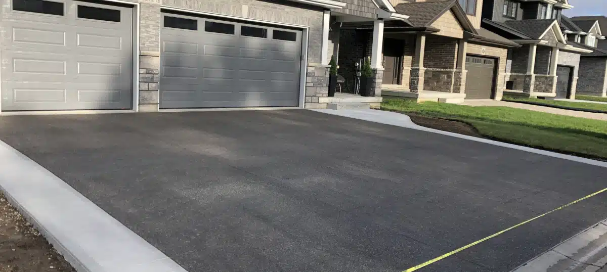 Finished concrete driveway Seattle WA